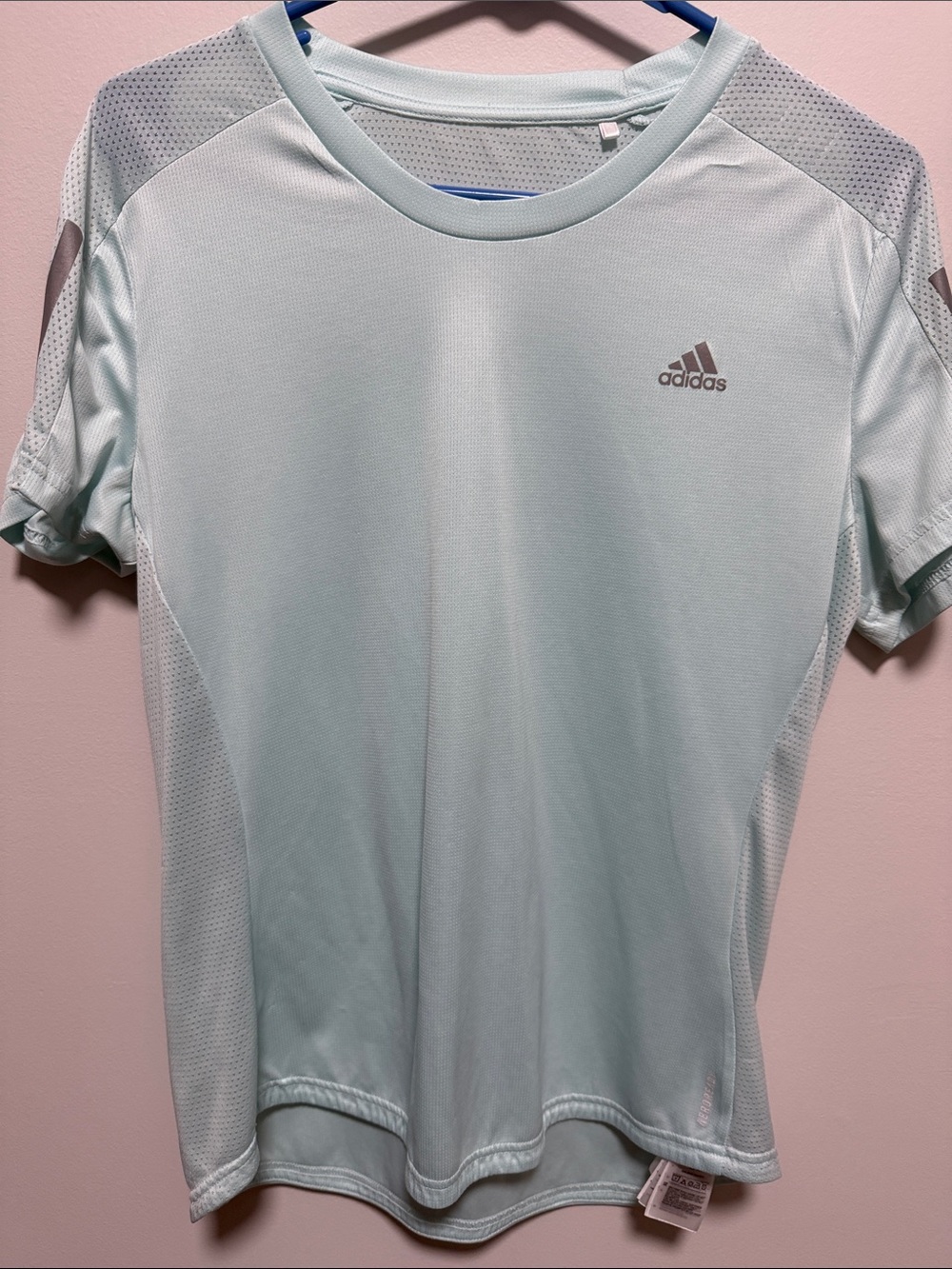 adidas Light Mint Short Sleeve Athletic Tee